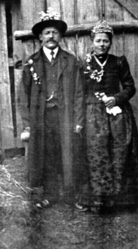 Hochzeit 19 um 1917 Haubner Josef und 2. Frau Maria (geb. Graf Hs. Nr. 28)